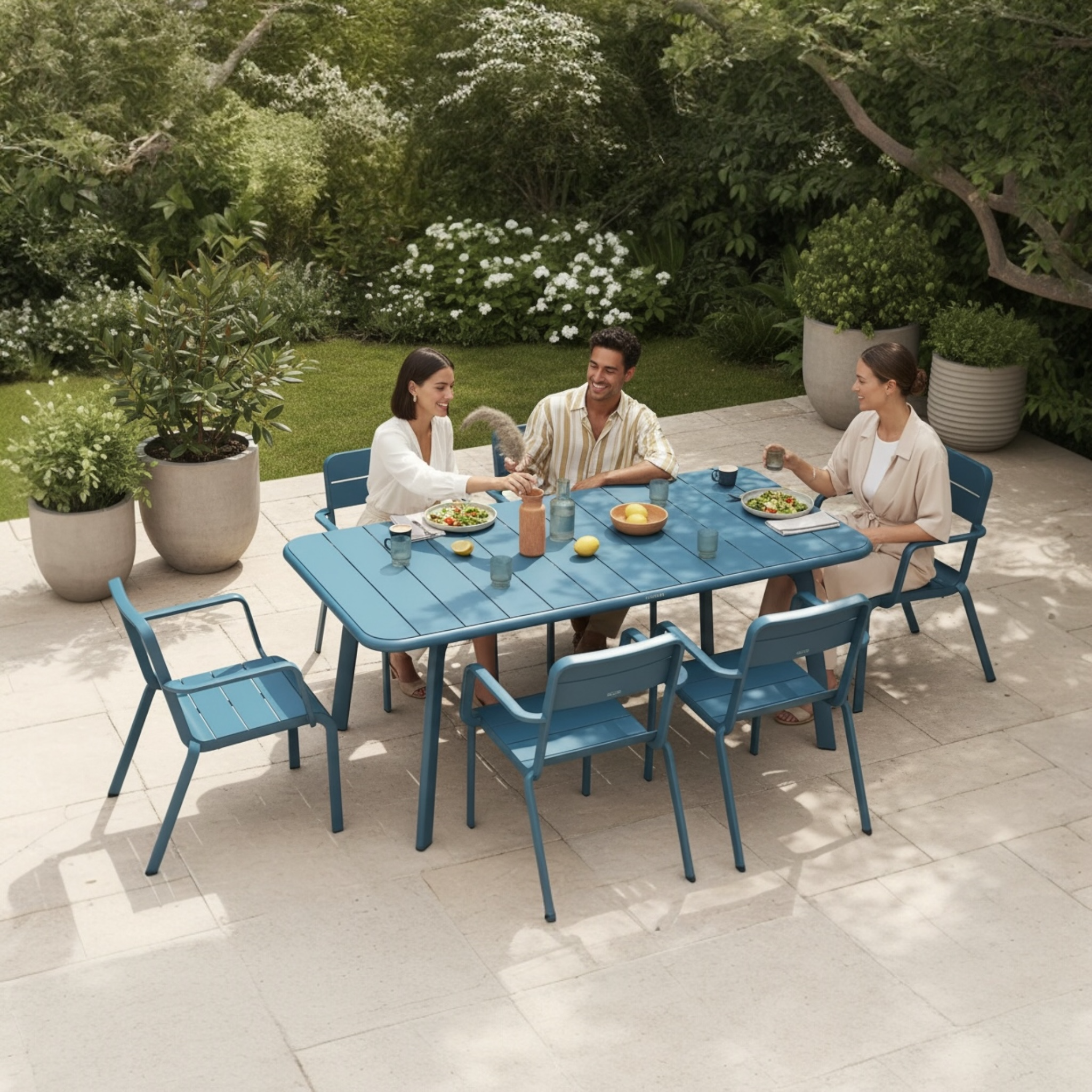 Ensemble repas extérieur en aluminium - JOY