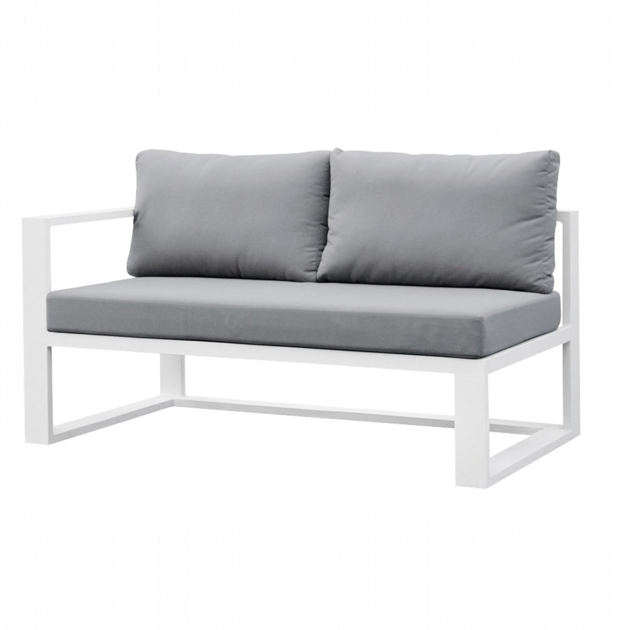 Méridienne droite de jardin en aluminium - BELLY