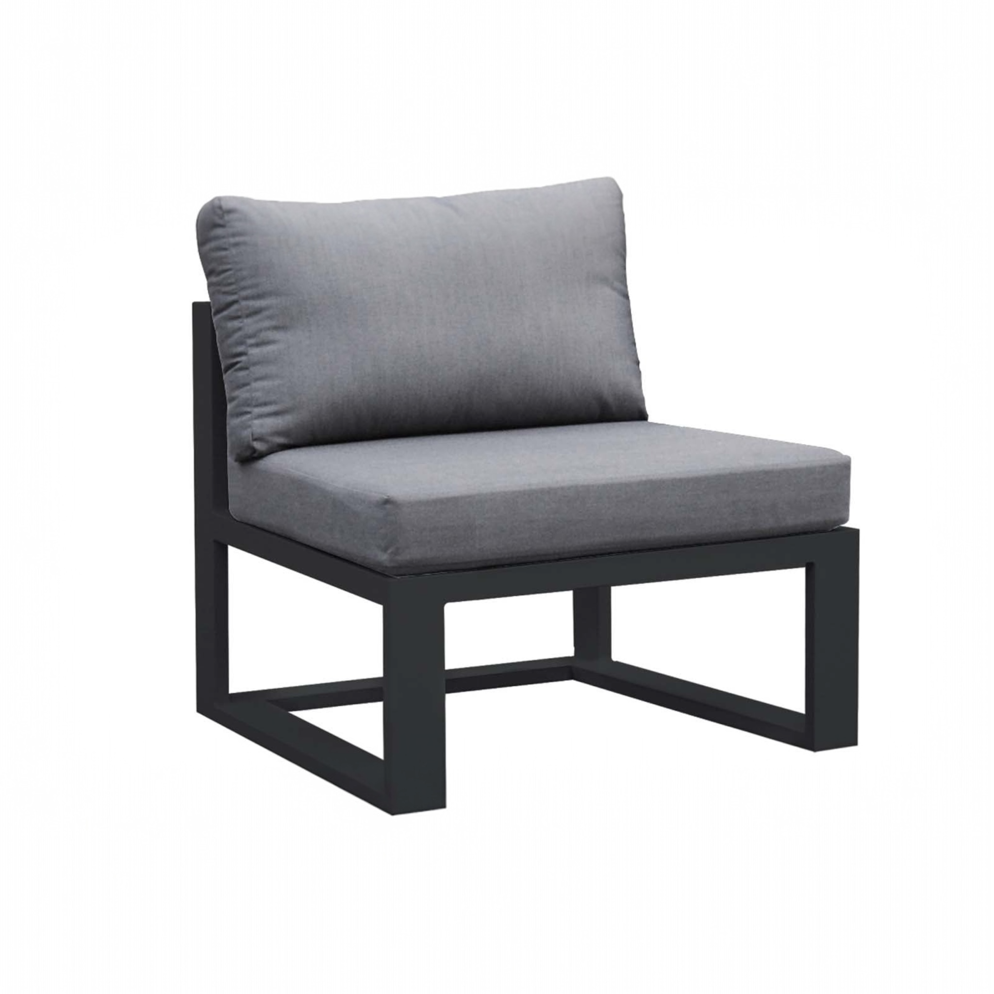 Chauffeuse de jardin en aluminium - BELLY NOIR