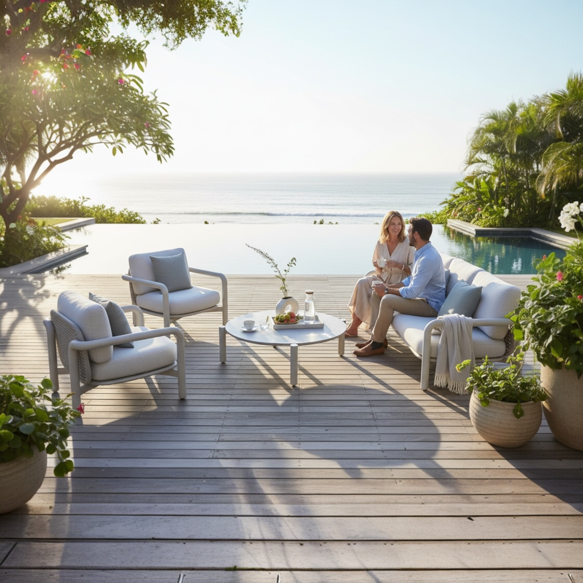 AMAIA - Salon bas de jardin design haut de gamme