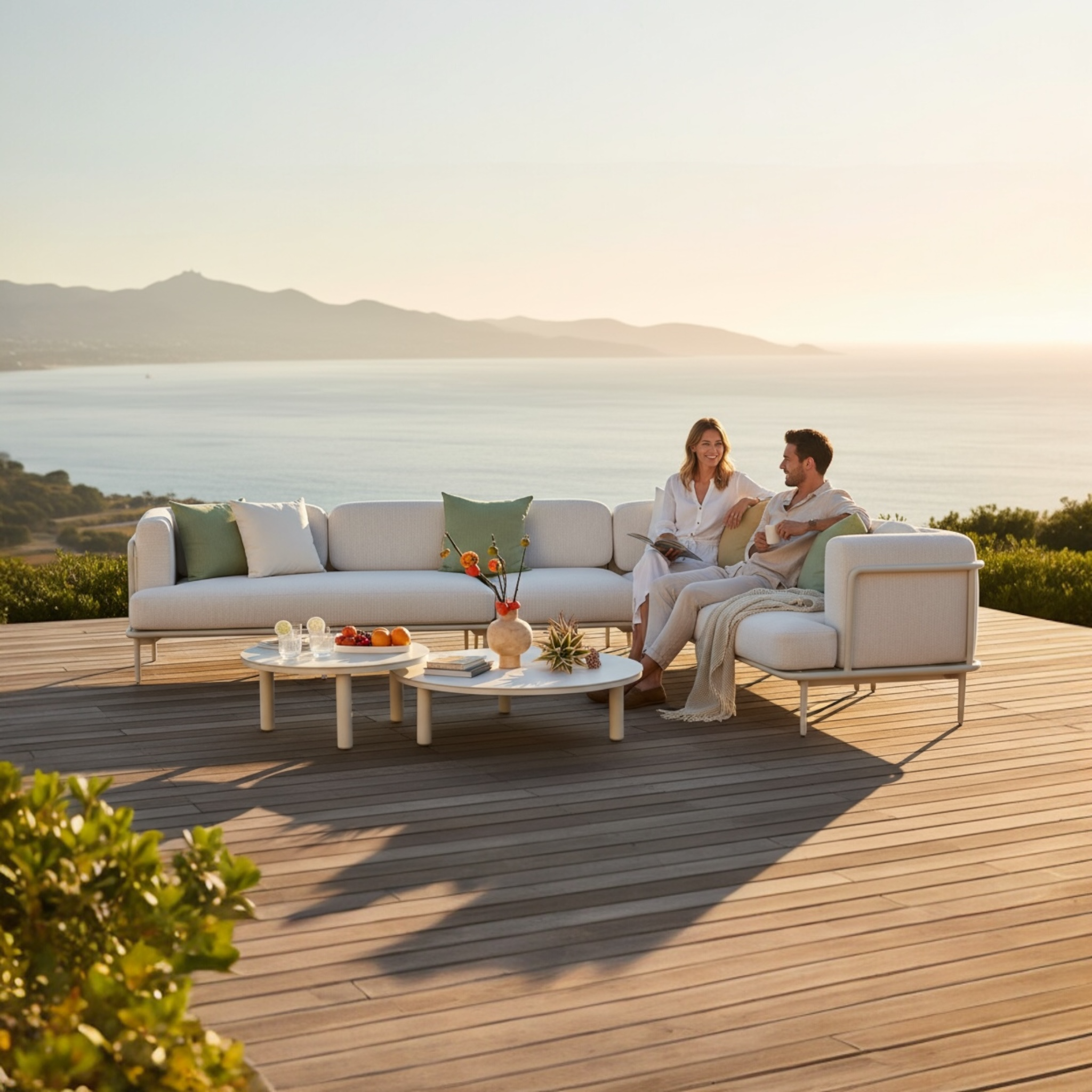 Salon canapé pour terrasse ou véranda haut de gamme