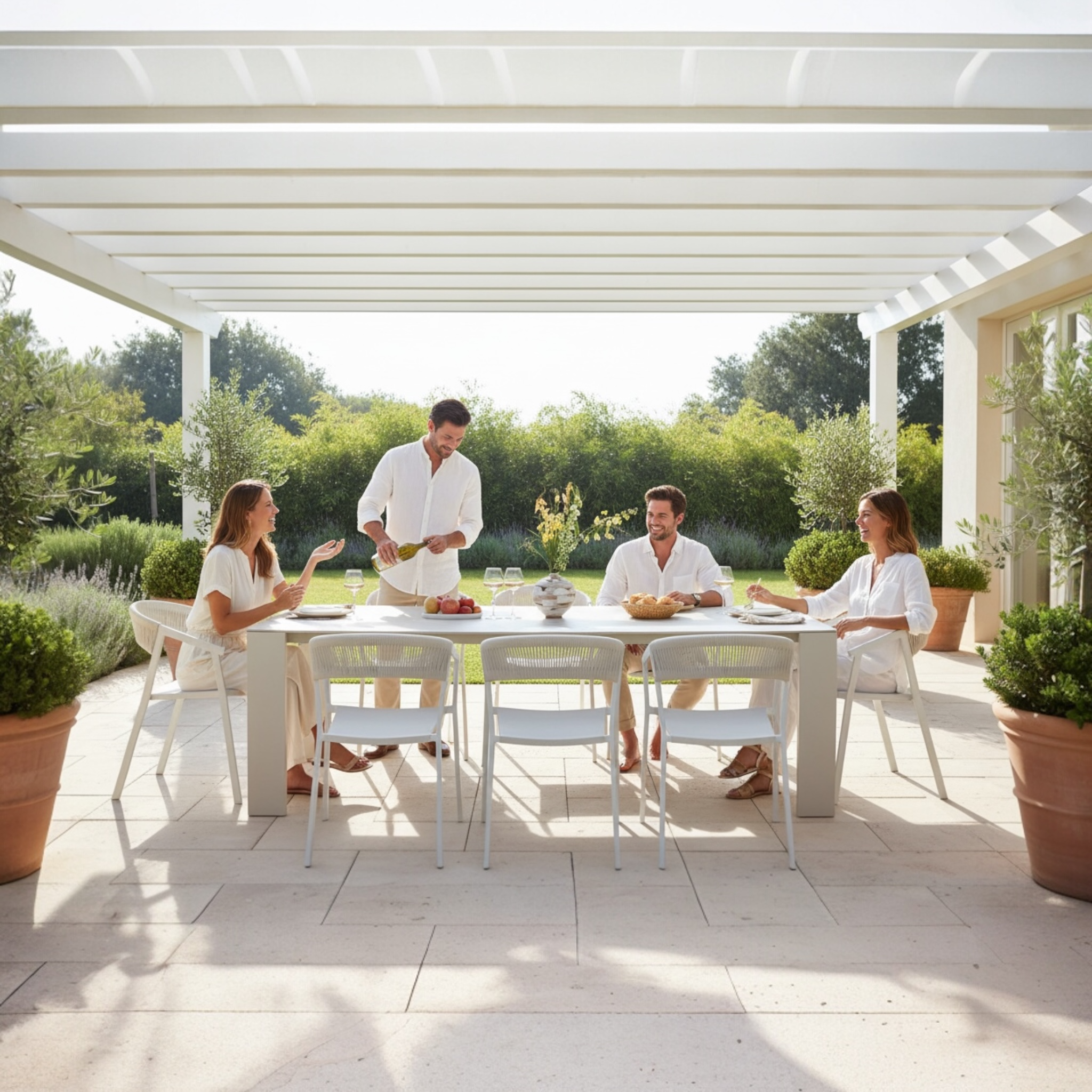Table d'extérieur avec plateau en céramique - JULES
