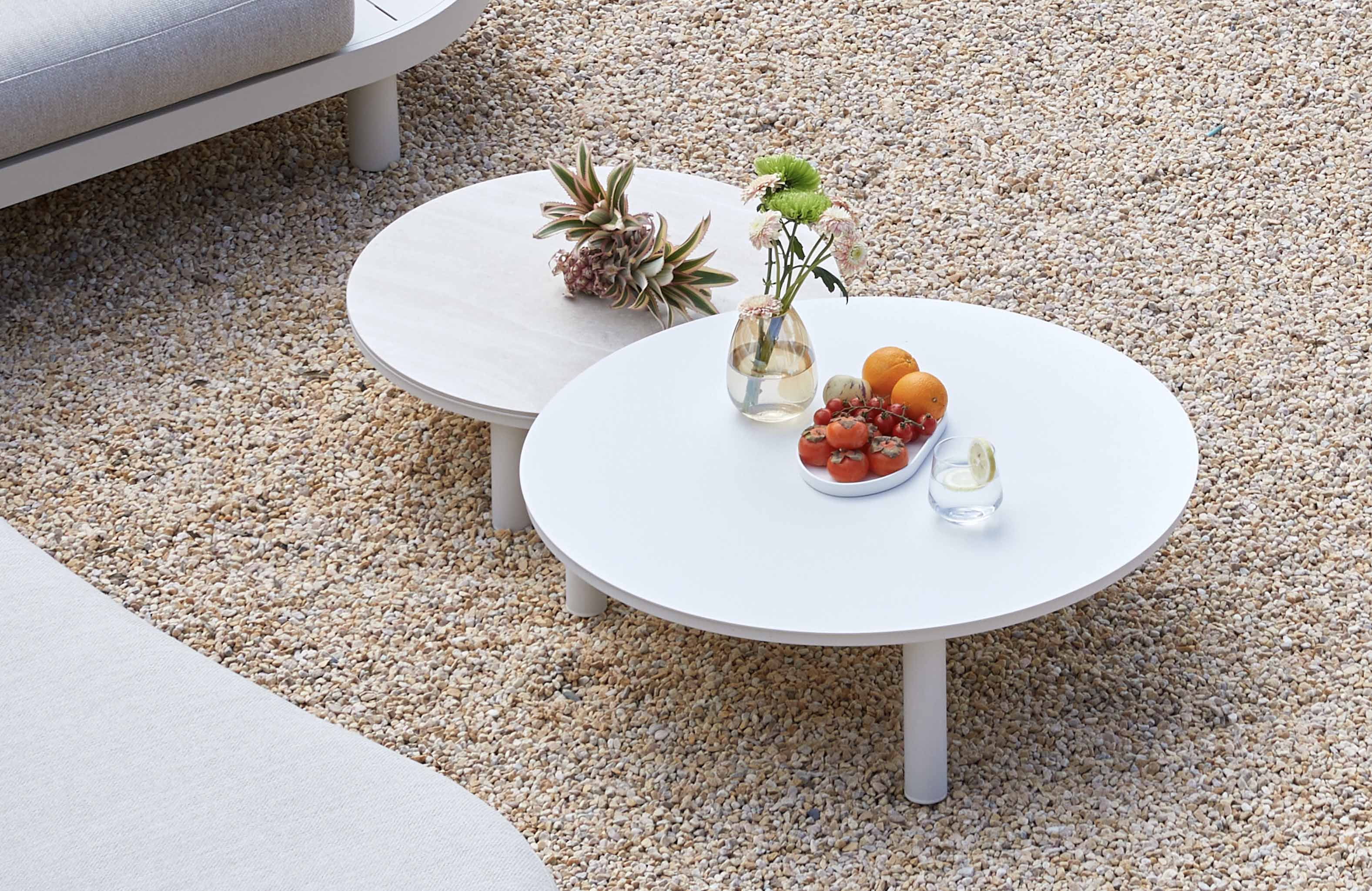 Salon de jardin haut de gamme d'angle en aluminium - ALBA