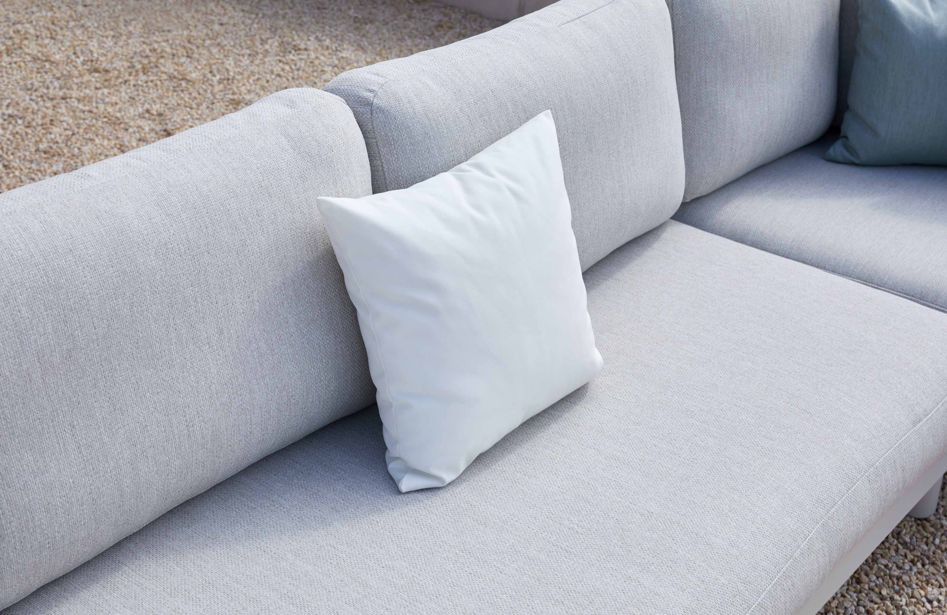 Salon de jardin haut de gamme d'angle en aluminium - ALBA