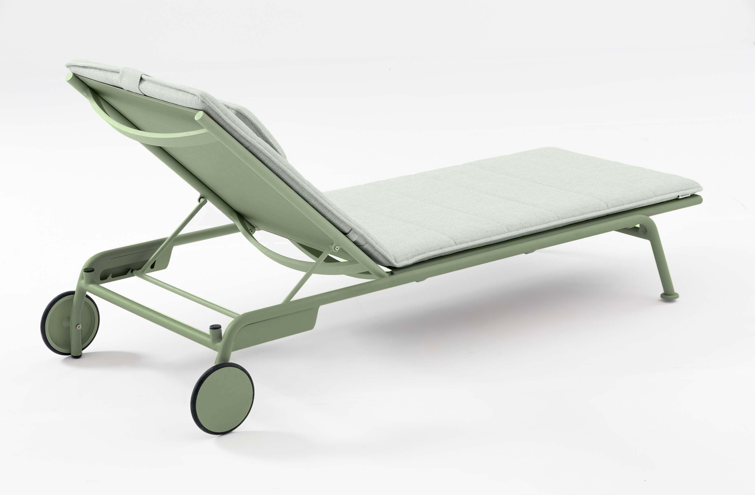 Bain de soleil en aluminium et textilène (lot de 2) - SUNNY VERT