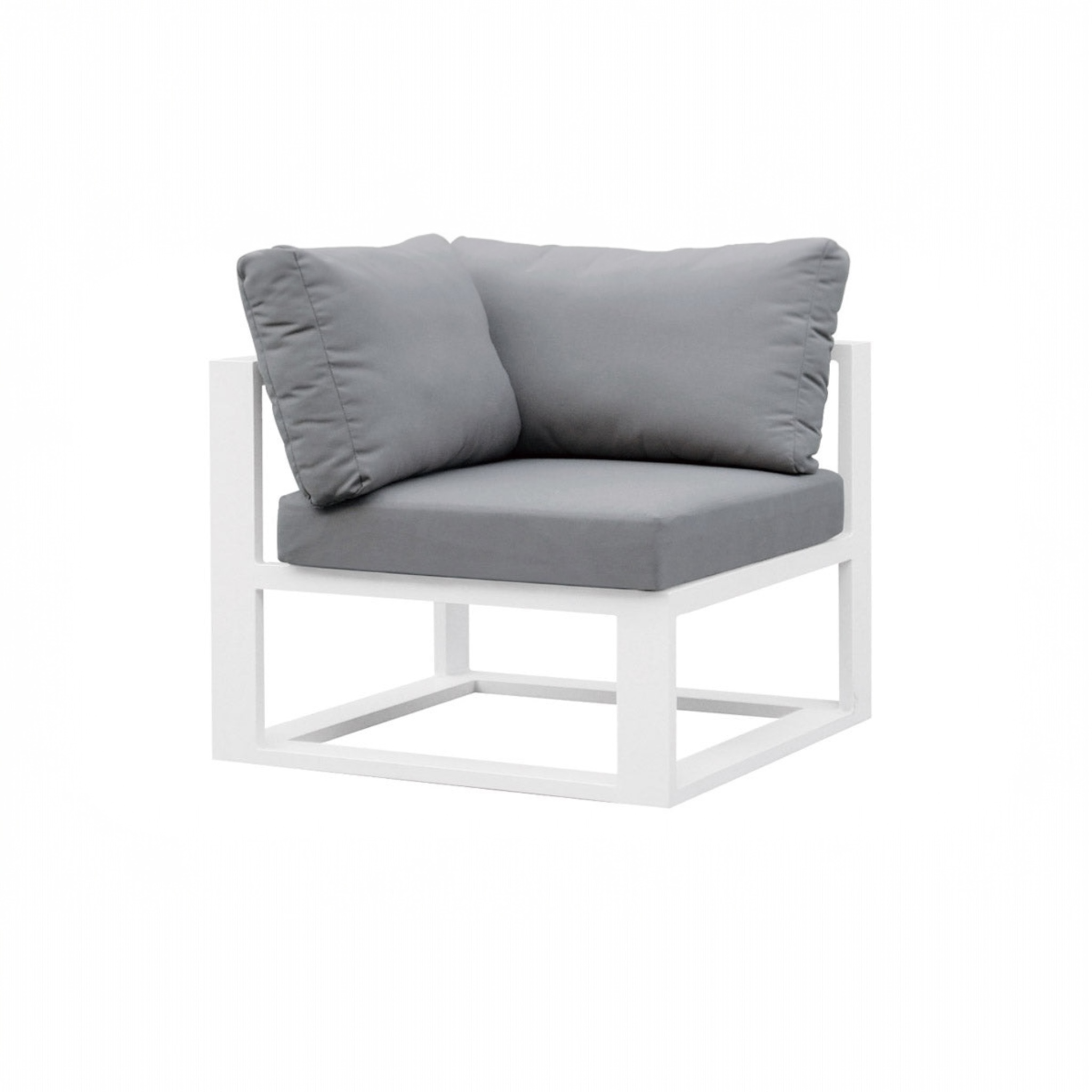 Fauteuil d'angle de jardin en aluminium - BELLY