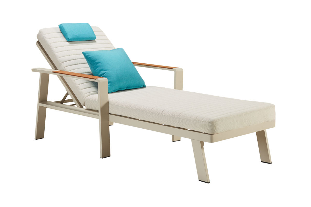 Duo de bains de soleil aluminium - NOFFY Beige