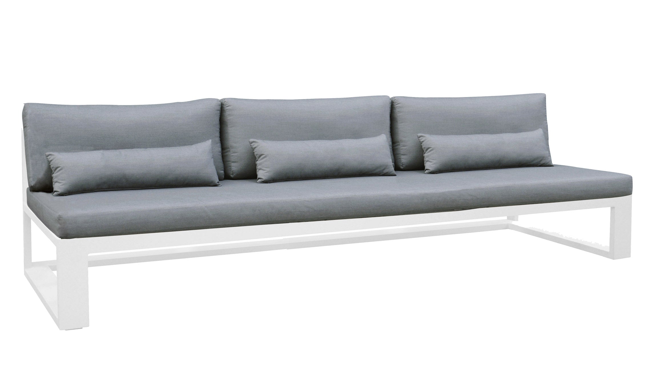 Salon jardin d'angle luxe en aluminium - COMO