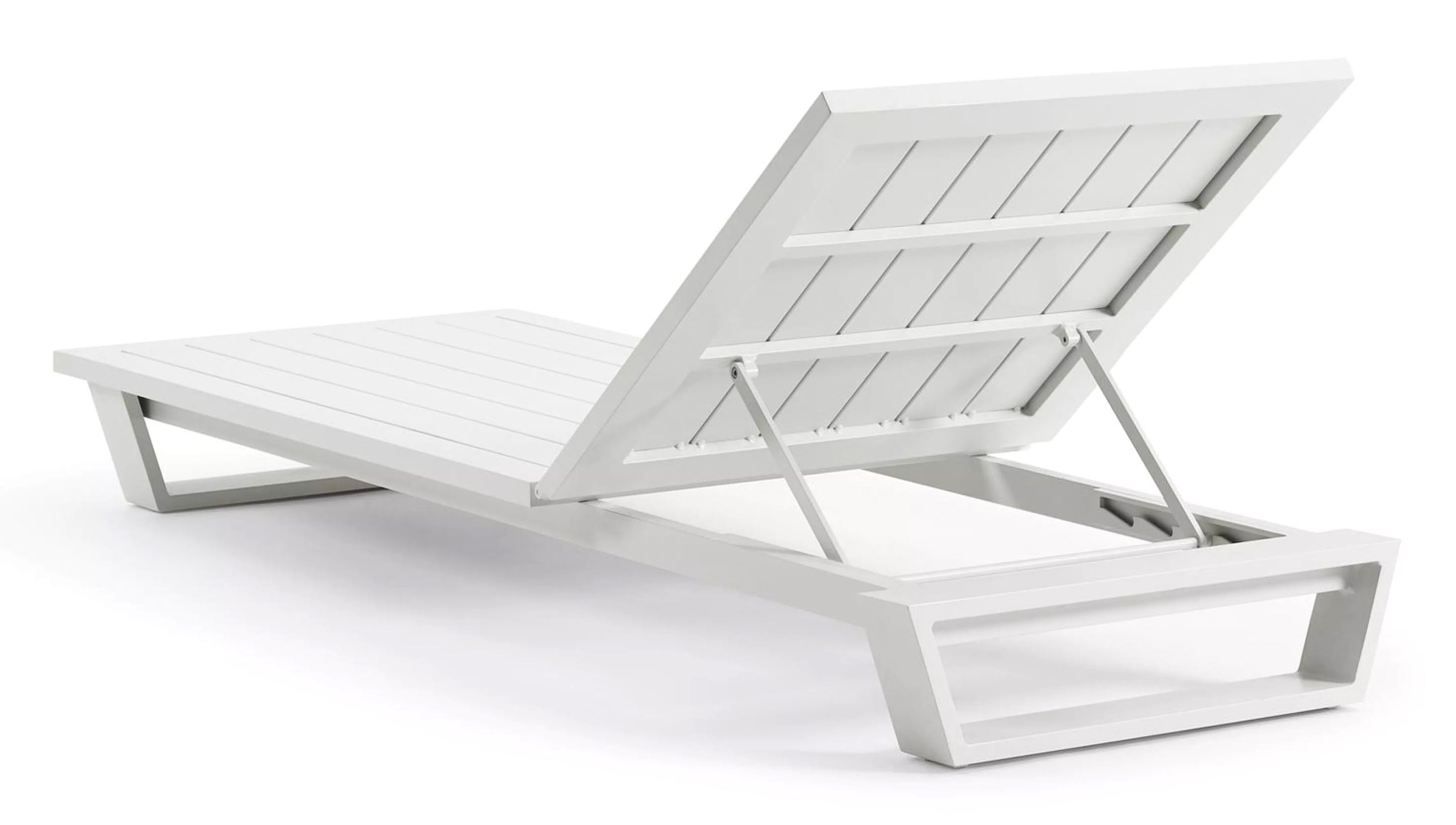 Bain de soleil en aluminium haut de gamme PAGINO BLANC