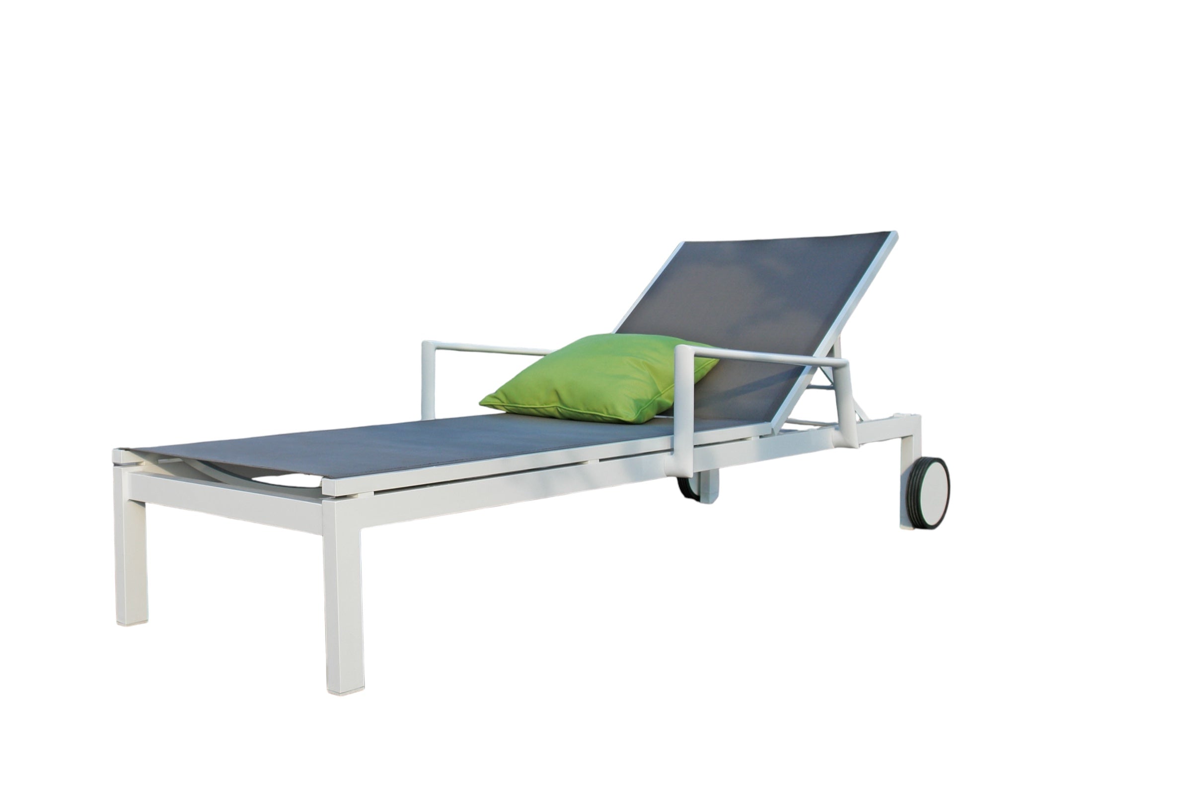 Bain de soleil en aluminium avec roulettes - ENEA