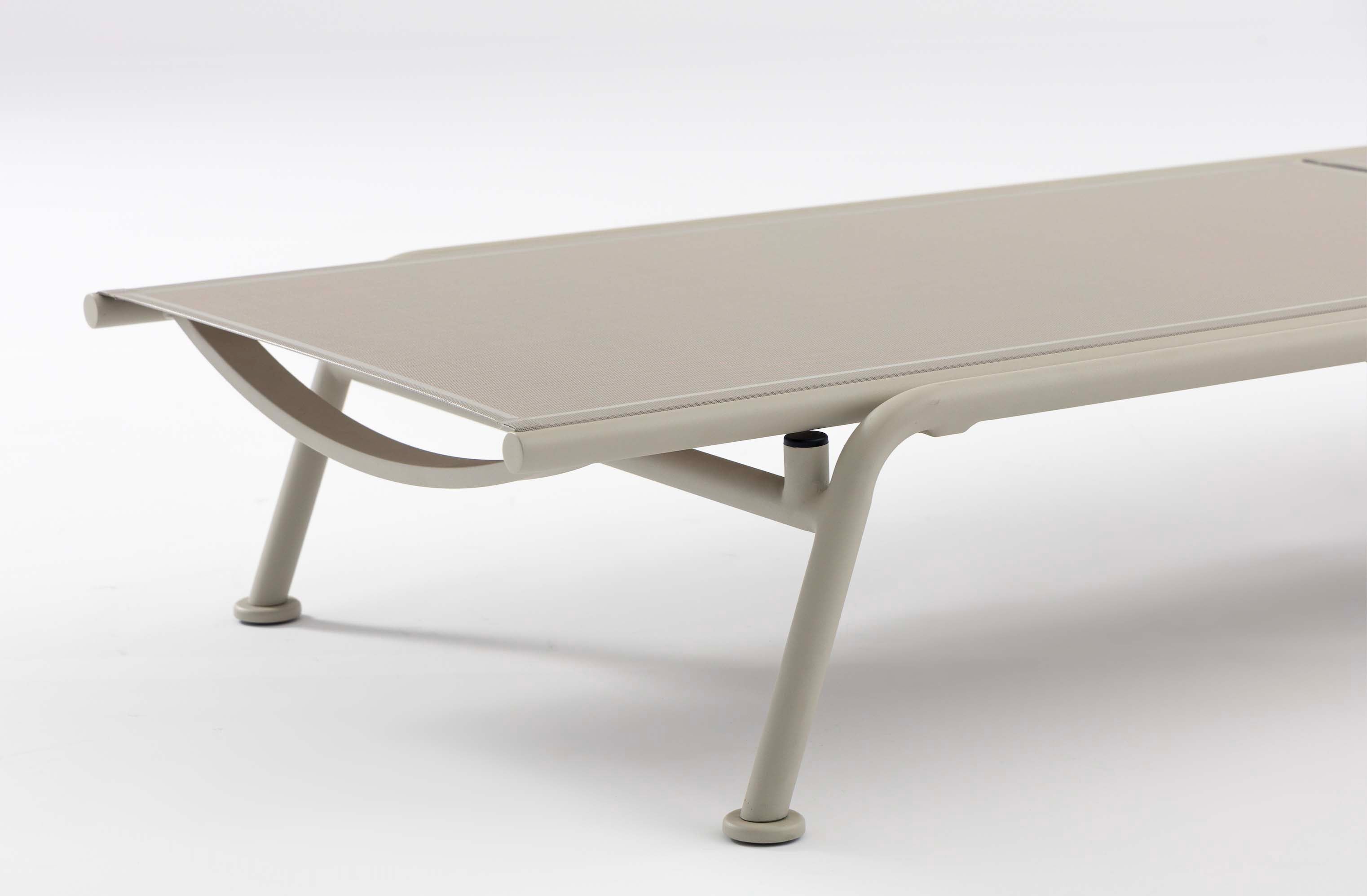 Bain de soleil en aluminium et textilène ( lot de 2) - SUNNY BEIGE