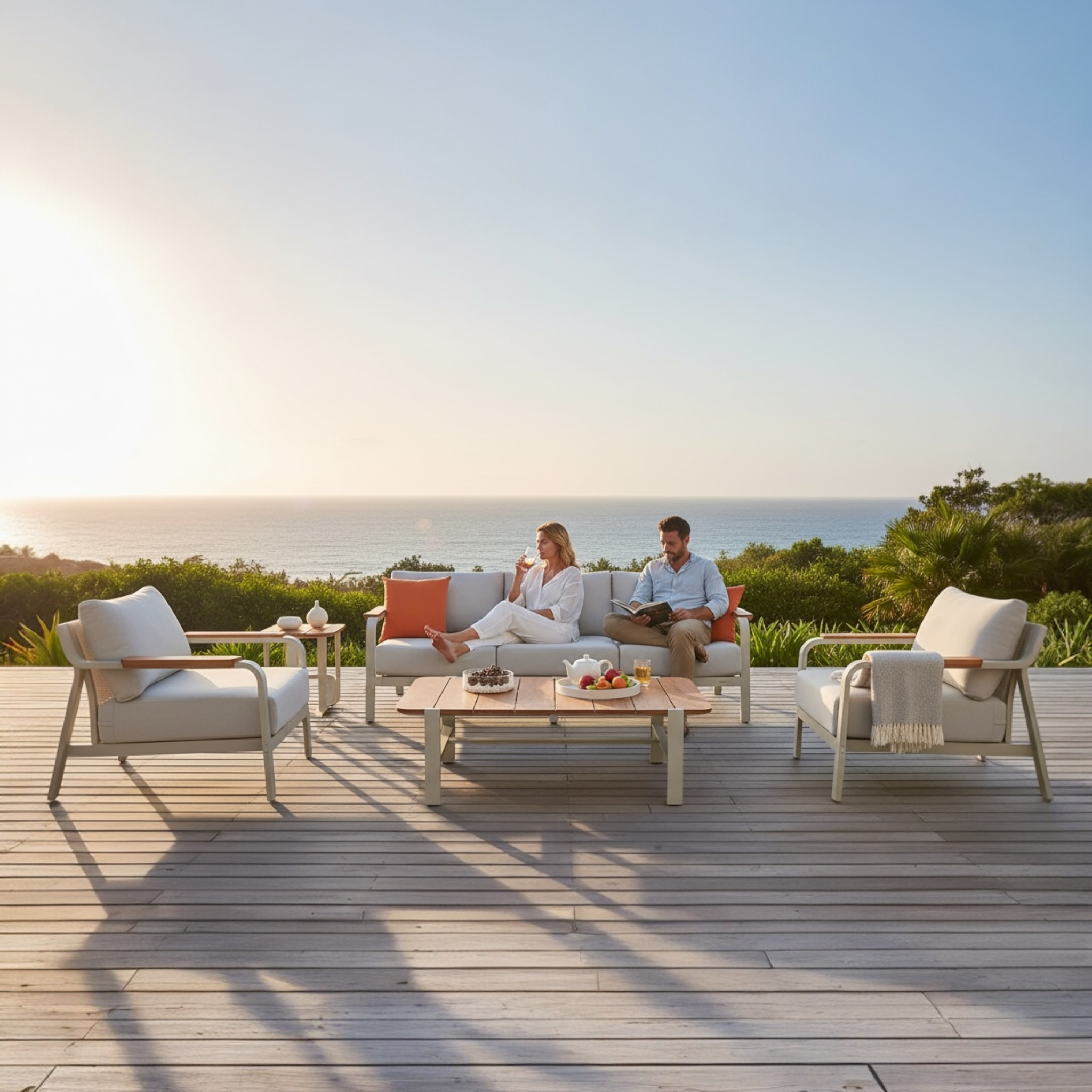 Le plus beau salon de jardin en alu Viscounti