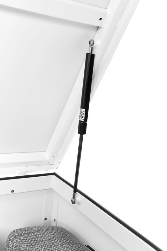 Coffre de Rangement jardin en aluminium haut de gamme - EASY BLANC