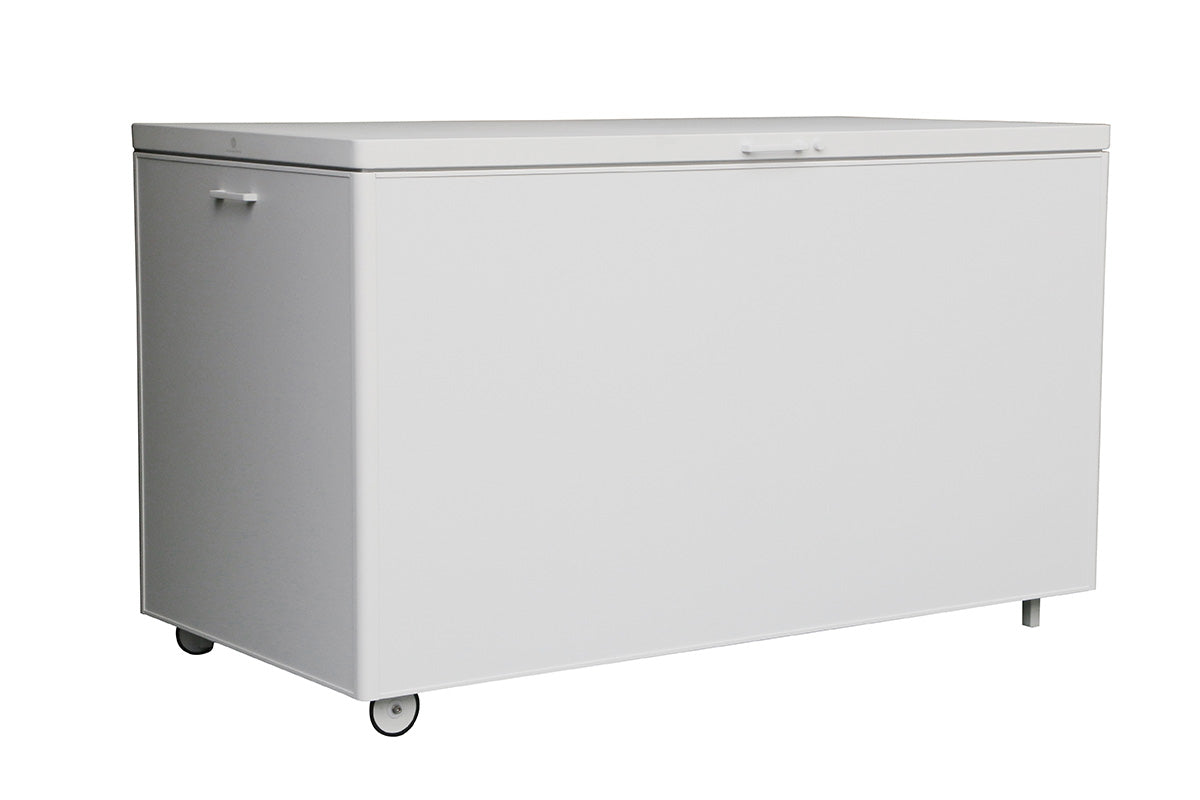 Coffre de Rangement jardin en aluminium haut de gamme - EASY BLANC