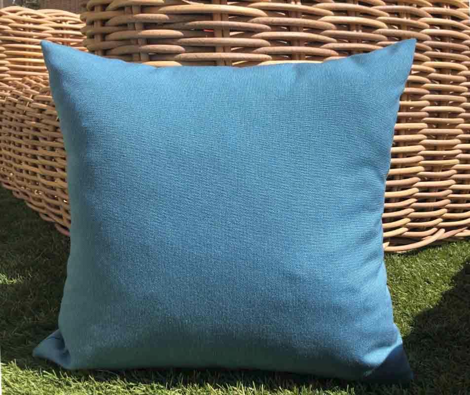 Coussins Chloé Genius d'extérieur bleu SUNBRELLA