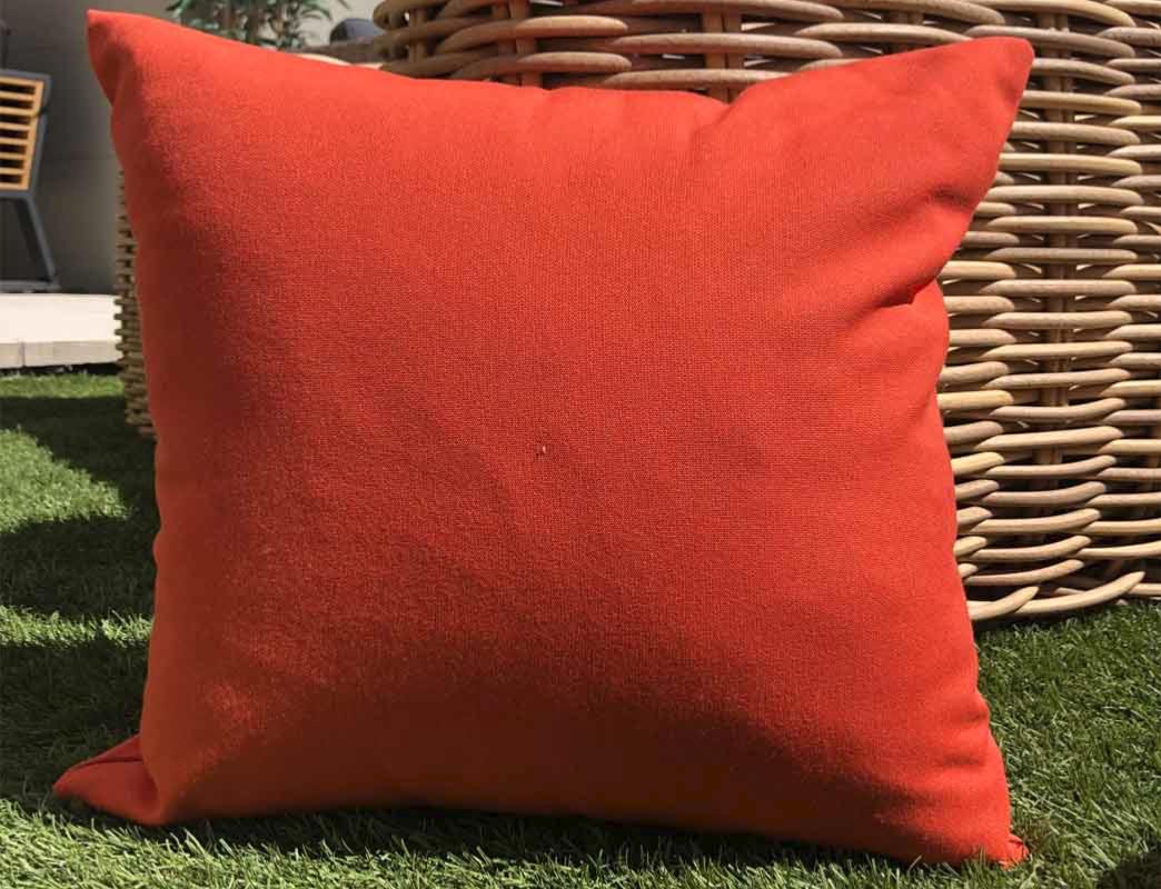 Coussins Chloé Genius d'extérieur paprika SUNBRELLA