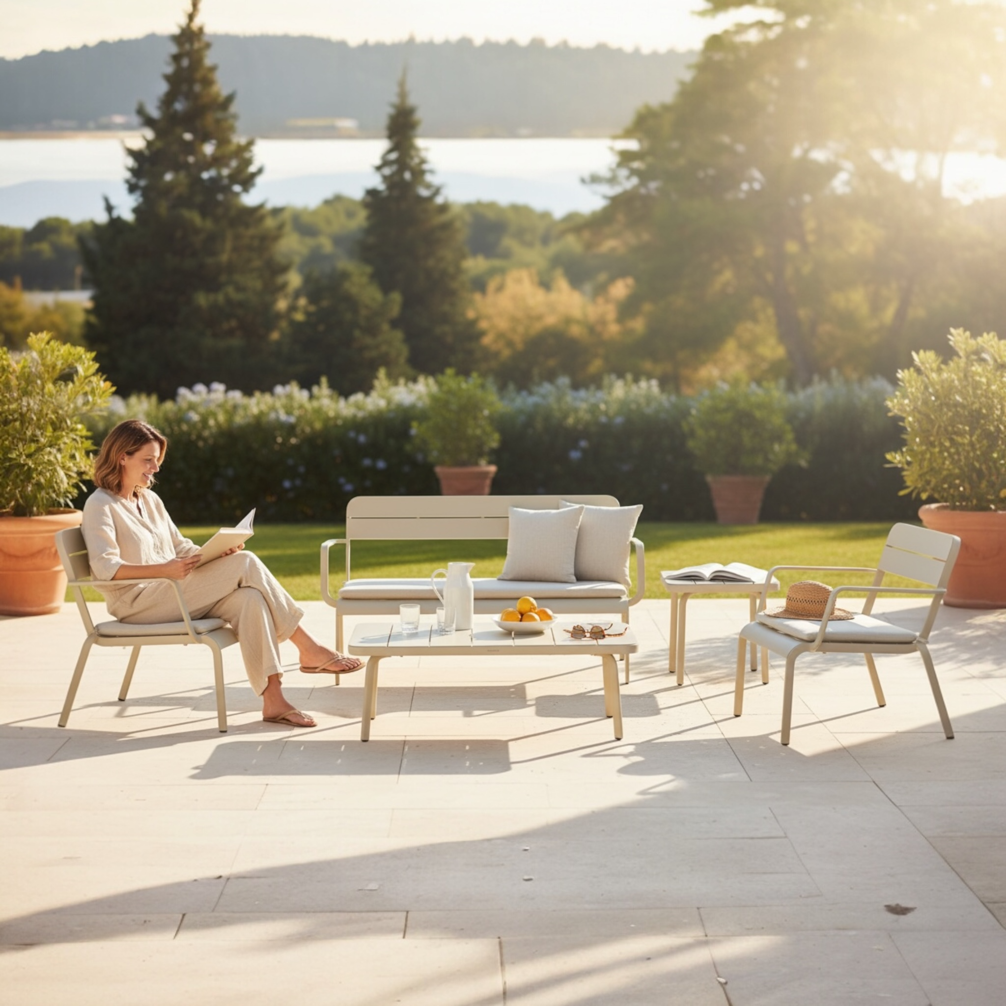 Canapé de jardin en aluminium - JOY