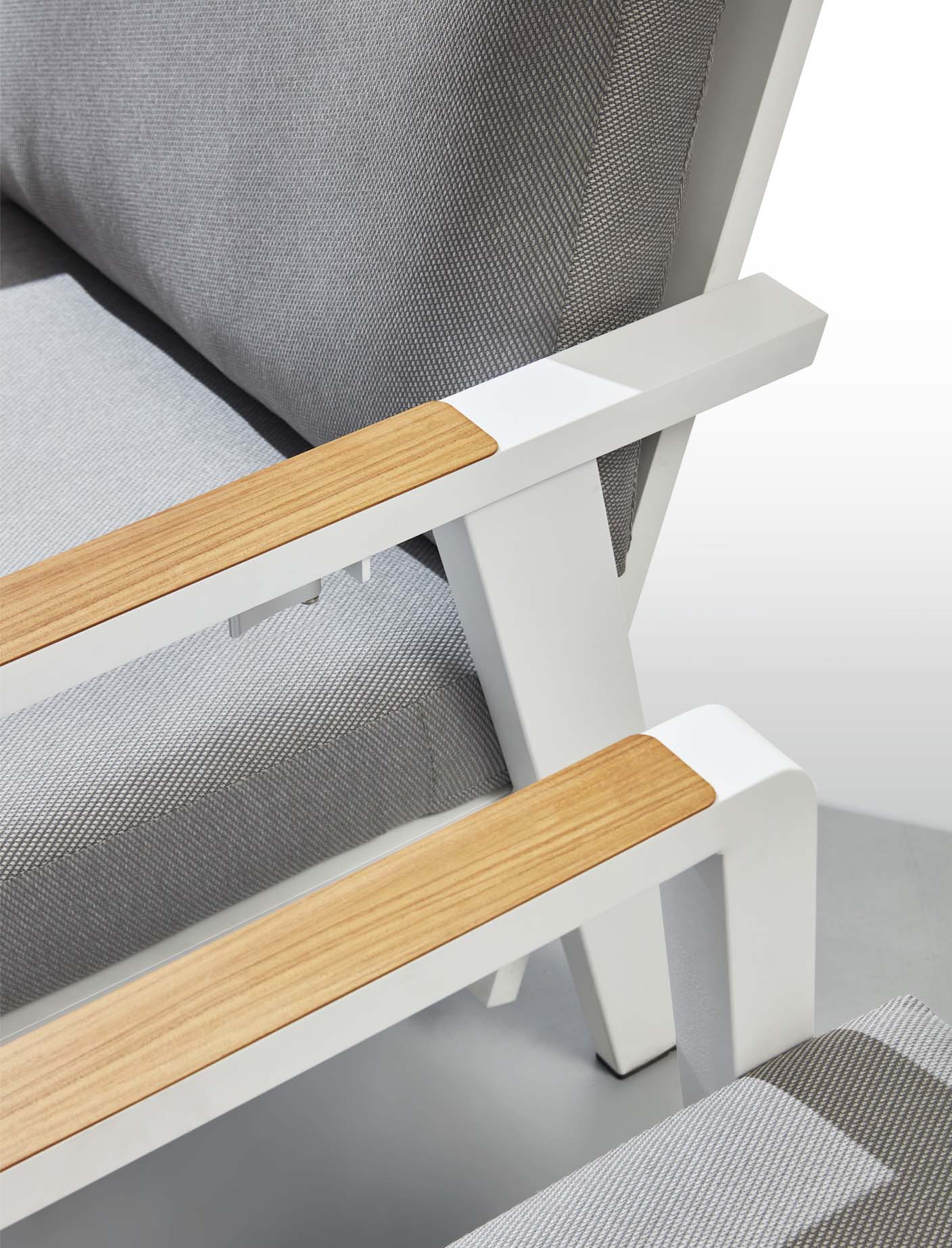 Salon de jardin aluminium dossier inclinable - MARIUS