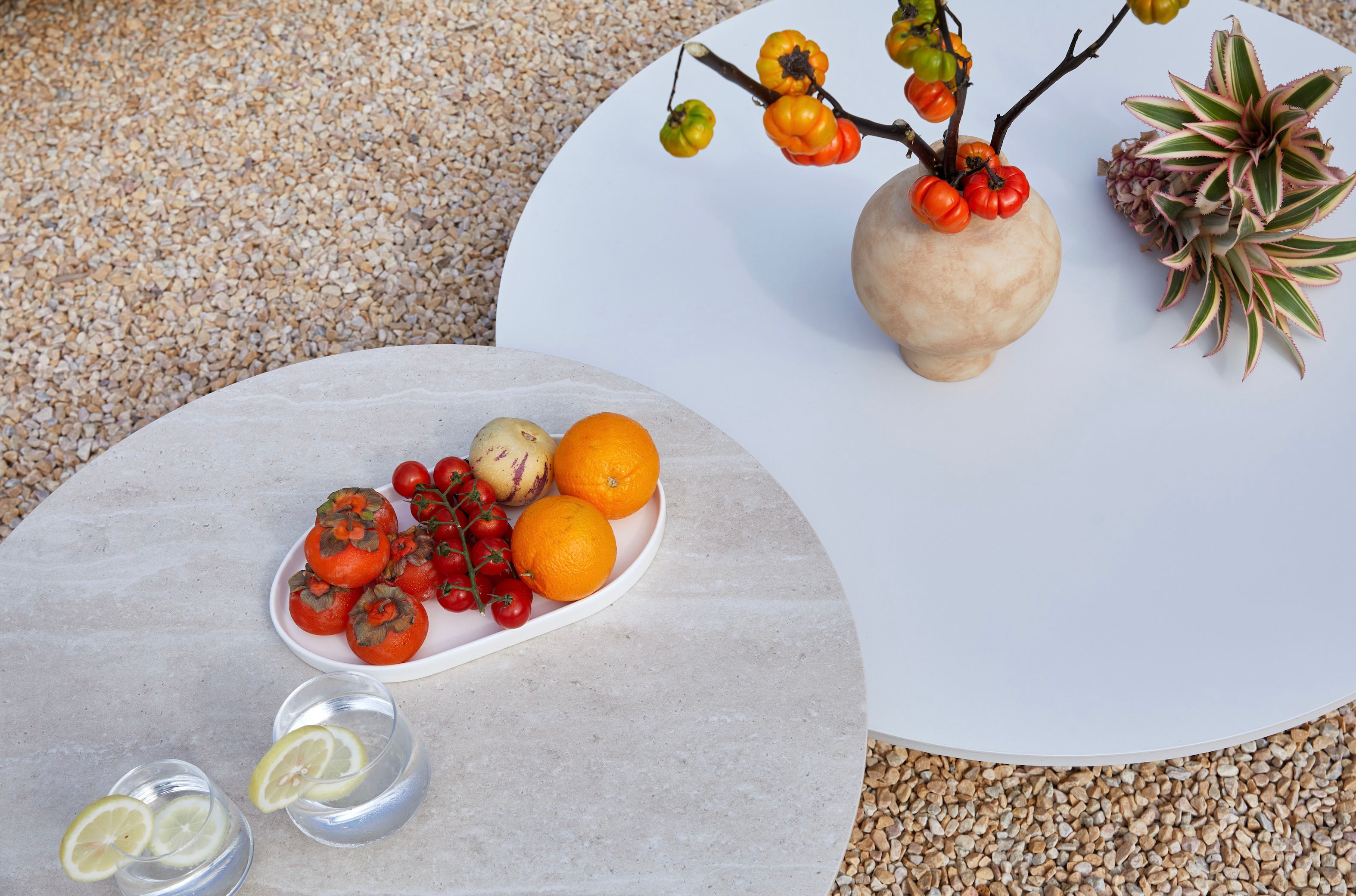 Canapé d'angle extérieur moderne aluminium - FLORA