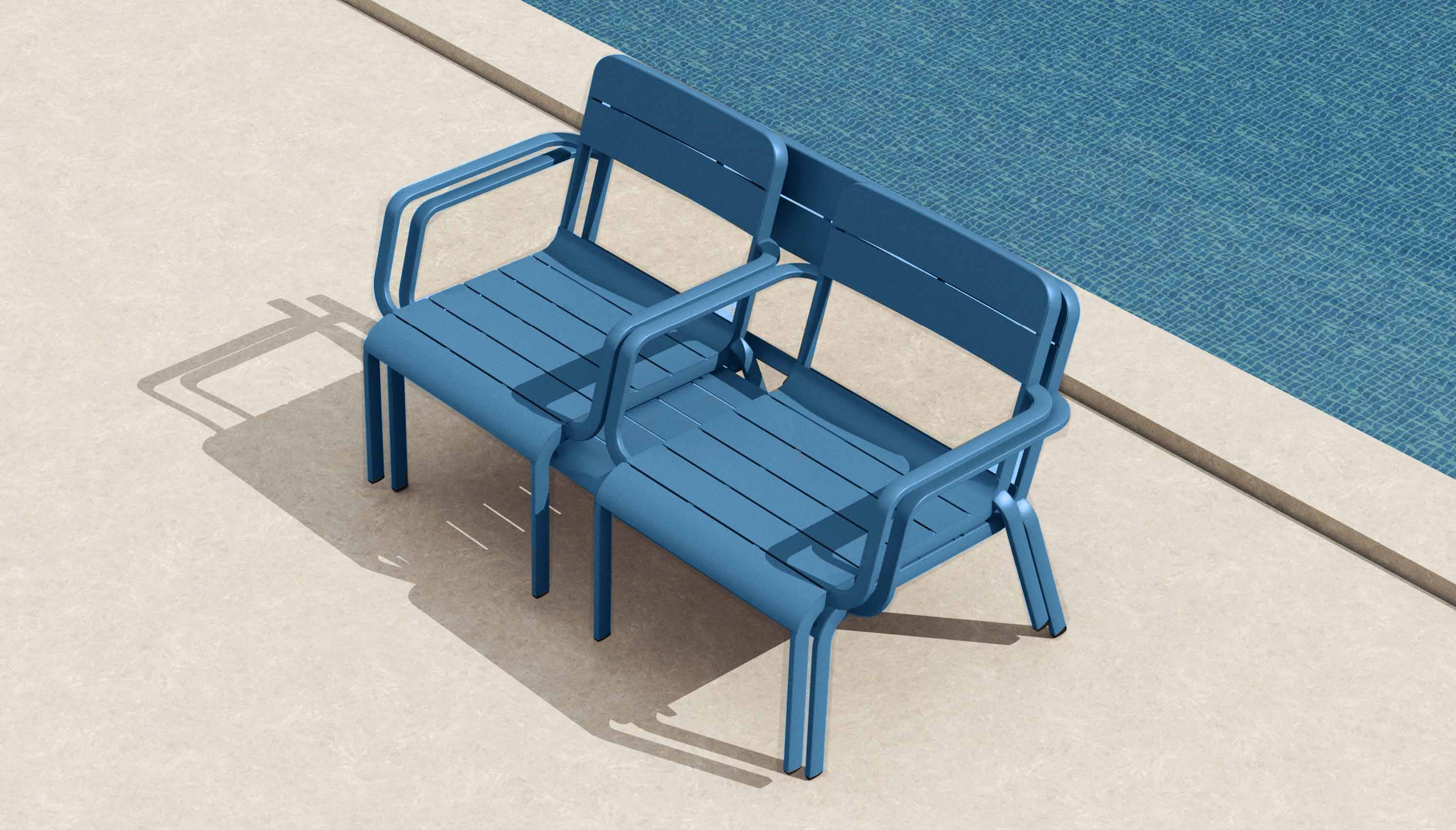 Canapé de jardin en aluminium - JOY