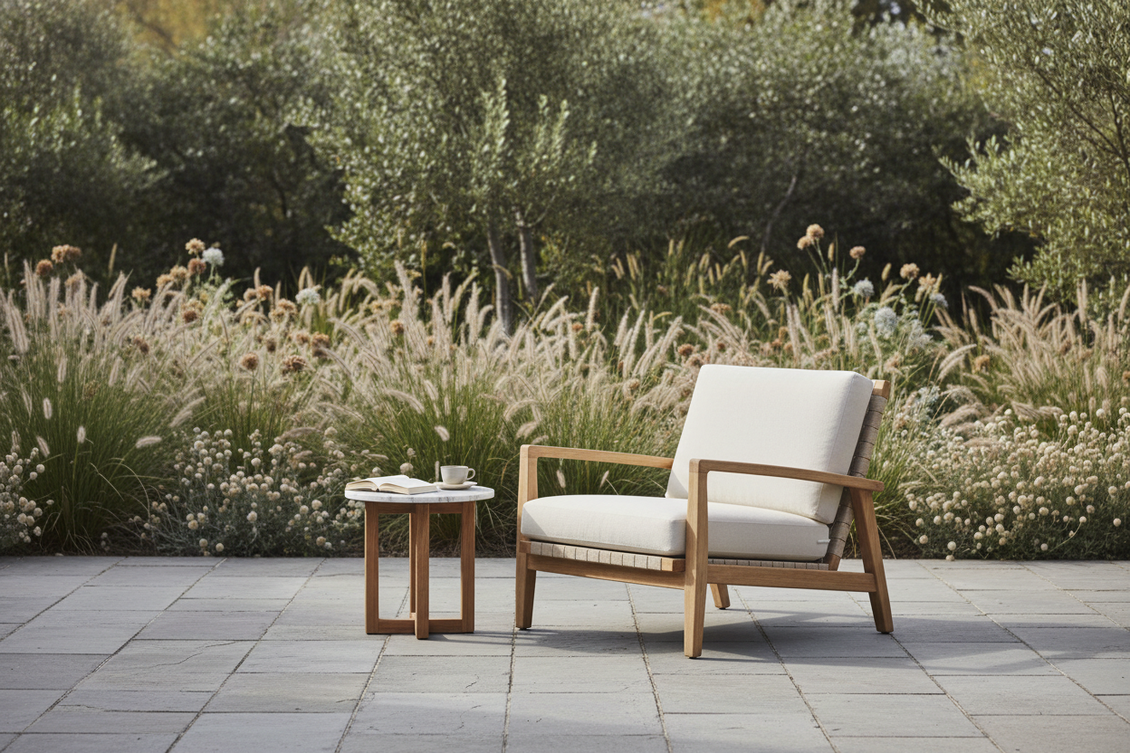 SALON DE JARDIN HAUT DE GAMME AU JARDIN DE CHLOÉ