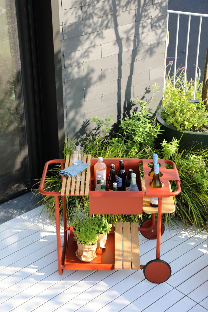 Desserte en aluminium - SUNNY ROUGE