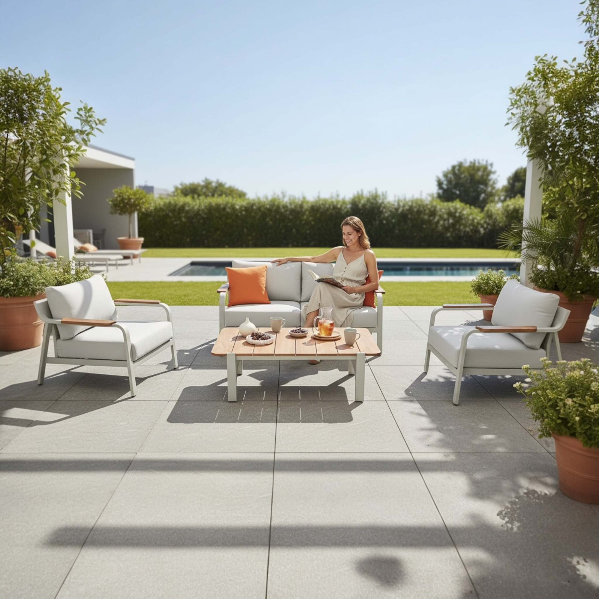 Viscounti Mini Salon bas de jardin 4 ps