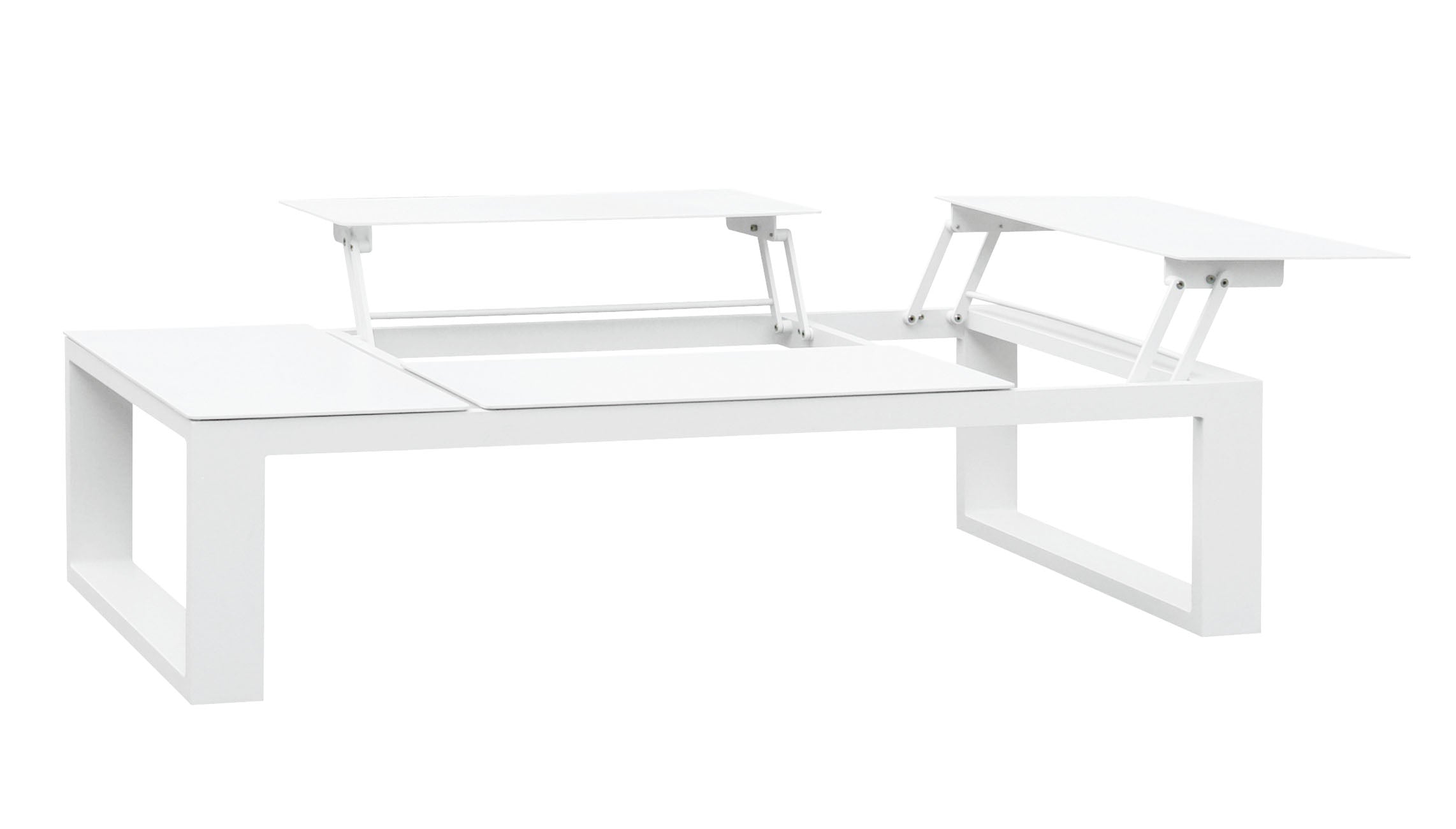 Salon jardin d'angle luxe en aluminium - COMO