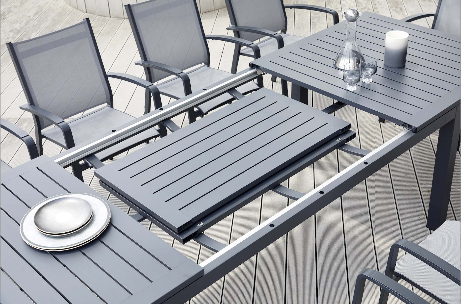 Table extensible en aluminium - FILLY