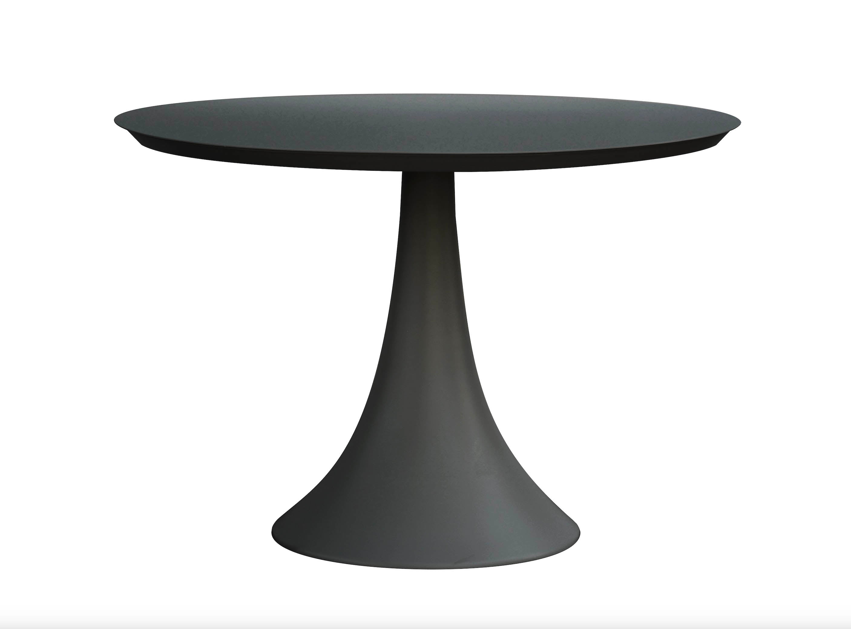 Table de jardin ronde en aluminium - FANO NOIR