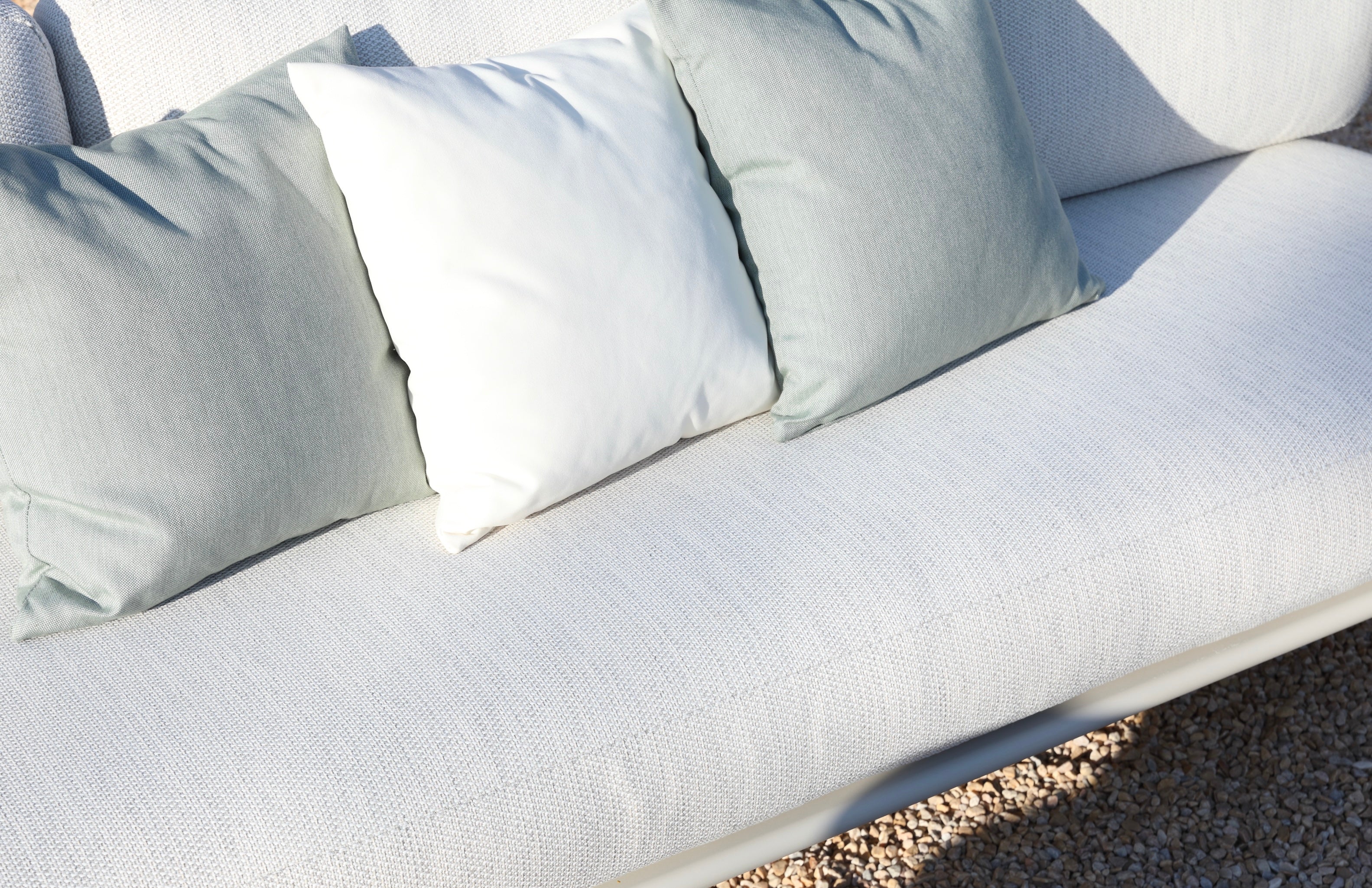 Ensemble de jardin design en aluminium et corde tressée - AMAIA