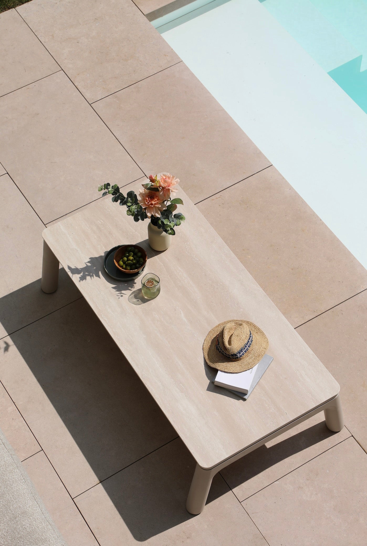 Salon de jardin haut de gamme en aluminium et corde modulable - MATIA