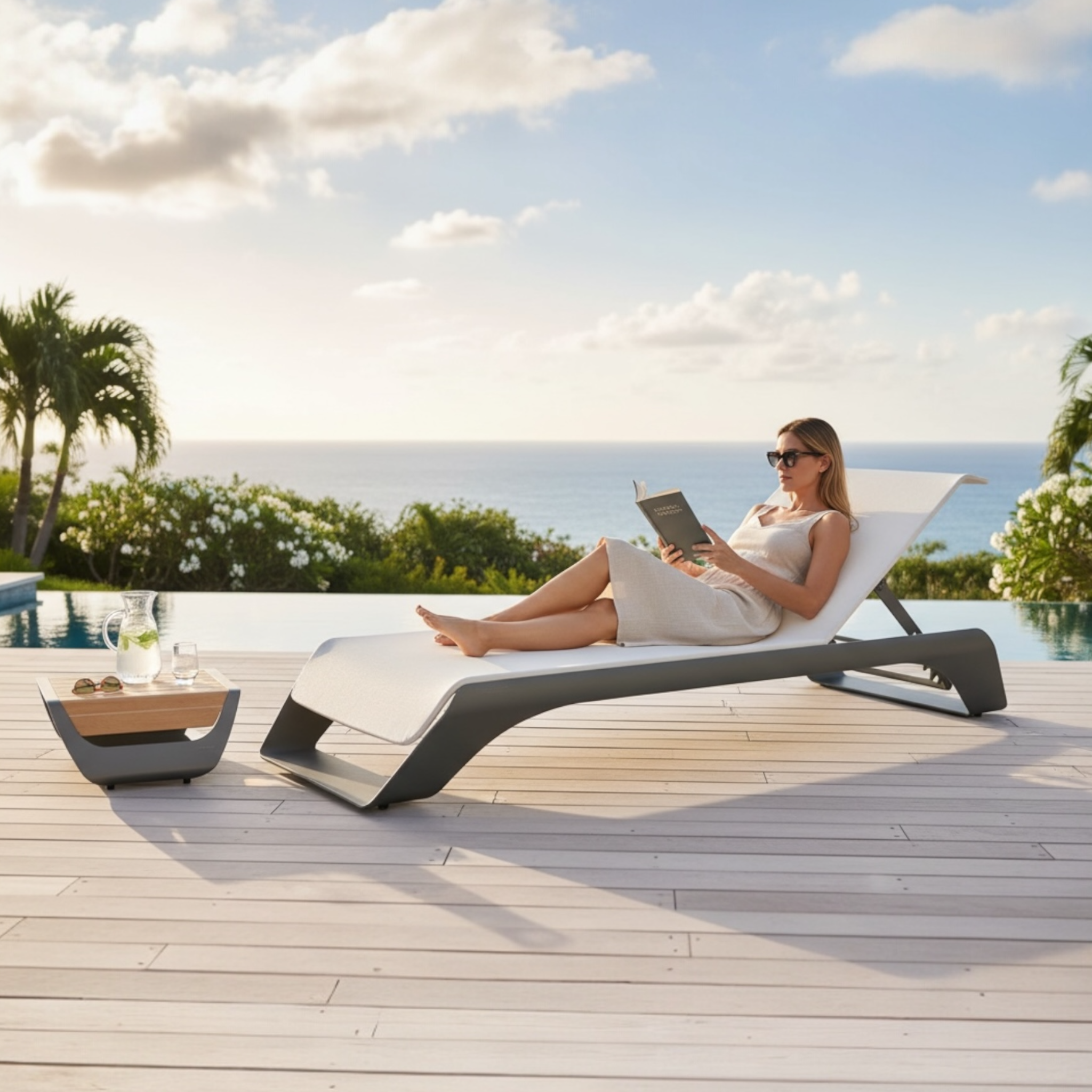 Lit de piscine design haut de gamme Onda