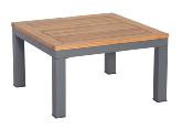 Salon de jardin d'angle en aluminium et en bois d'acacia - CARY