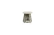 Salon de jardin design en aluminium et corde 5places - MILAN