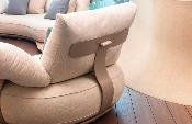 Canapé de jardin modulable luxe design en aluminium 5 places - ELYO 