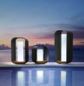 Lampe Design d'extérieur sans fil design pininfarina - POLY NOIR TAILLE L