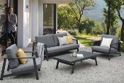 Salon de jardin design en aluminium 4 places - MARY