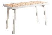 Table en aluminium et teck avec 6 fauteuils - NOFFY BAR