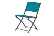 Chaise pliante - YANKY bleu (lot de 6)