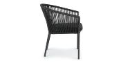Fauteuils de restaurant extérieur en aluminium et corde - SARIGO