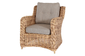 Fauteuil de jardin en rsine tresse osier - MILA