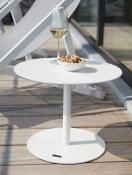 Table basse de jardin ronde en aluminium - MELY