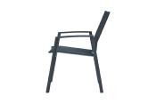Fauteuil empilable en aluminium - TOMY (lot de 8)