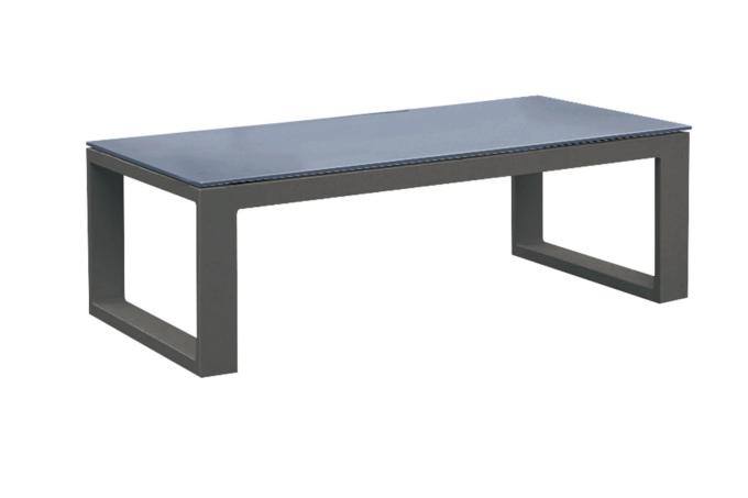 Table basse de jardin en aluminium - BELLY NOIR