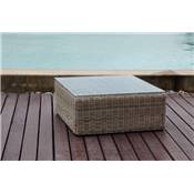 Table basse rsine tresse ronde - LIBERTY OSIER