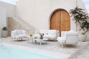 Canap de jardin extrieur moderne aluminium - FLORA