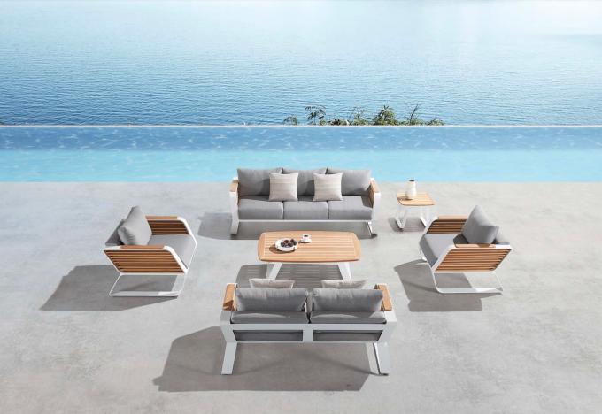 Salon de jardin luxe design en aluminium 7 places - AILY XL