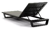 Bain de soleil en aluminium haut de gamme PAGINO NOIR