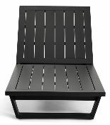 Bain de soleil en aluminium haut de gamme PAGINO NOIR